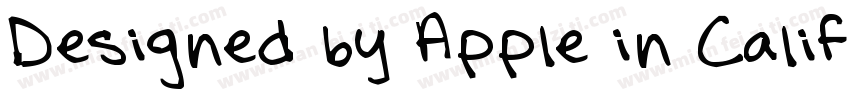 Designed by Apple in California Q m字体转换